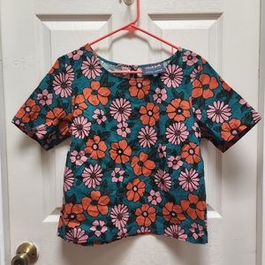 Modcloth x Princess Highway Linen blend floral top
